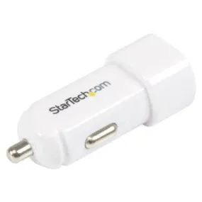 Startech Dual-port Usb Car Charger - 17w-3.4a - White,charge Your Tablet And Your Cell Ph