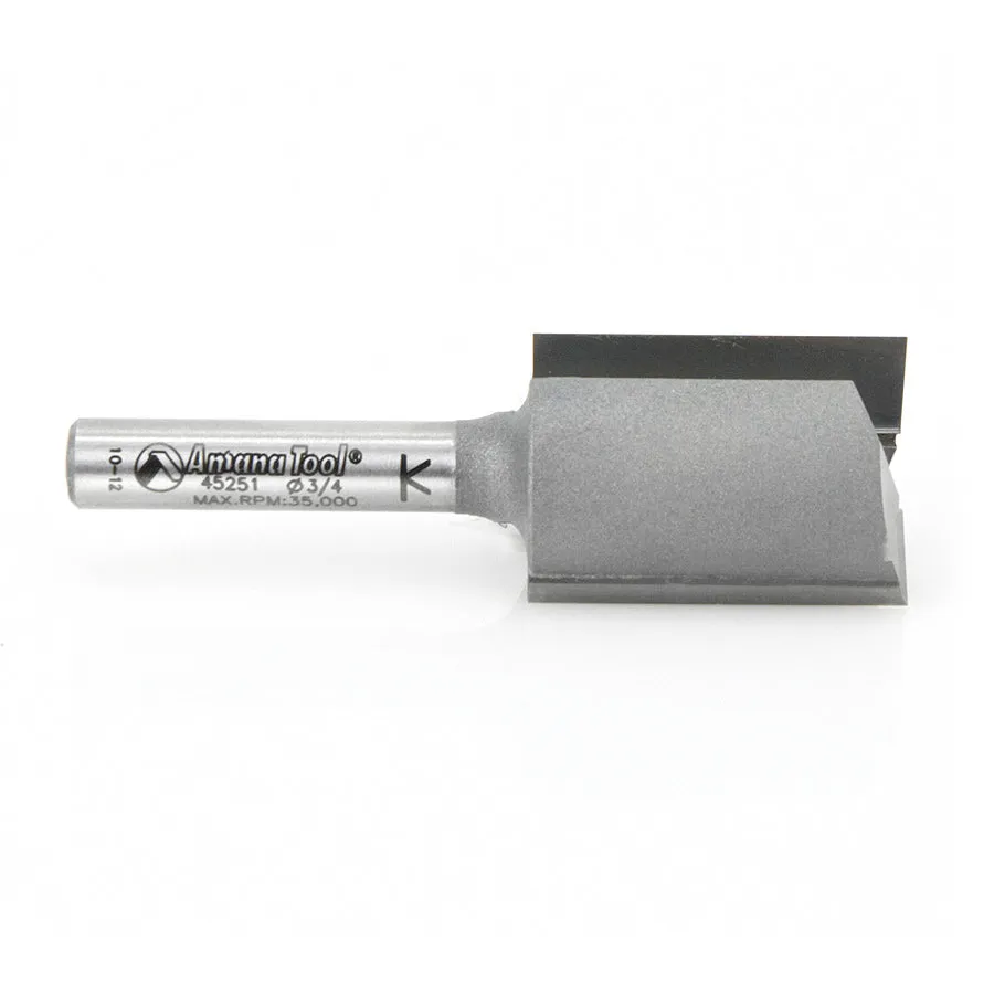 Straight Plunge Router Bit | 2 Flute | Various Dia x 1" x 1⁄4 Shank | 45251 | 738685452516