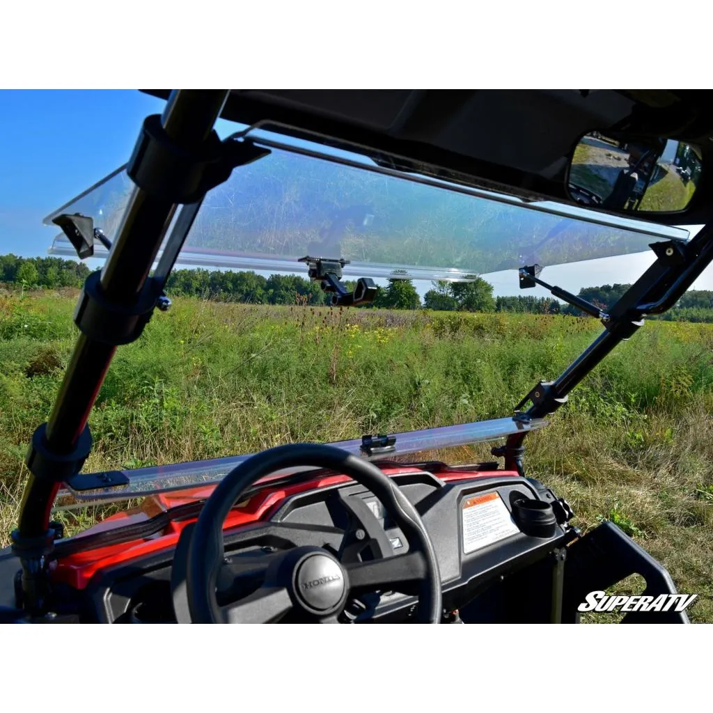 SuperATV Honda Pioneer 500 Scratch Resistant Flip Windshield