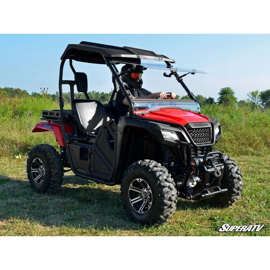 SuperATV Honda Pioneer 500 Scratch Resistant Flip Windshield