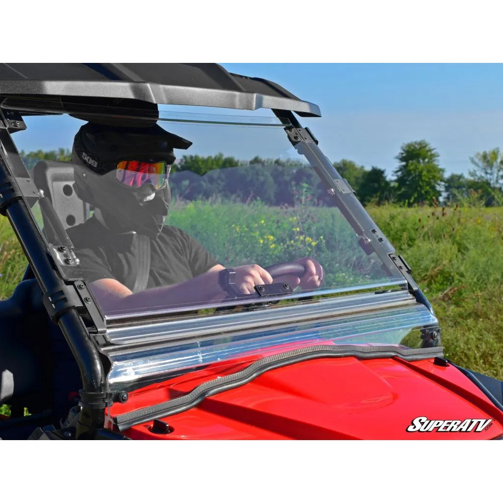 SuperATV Honda Pioneer 500 Scratch Resistant Flip Windshield