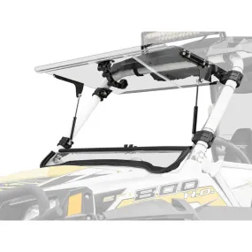 SuperATV Polaris RZR Scratch Resistant Flip Windshield