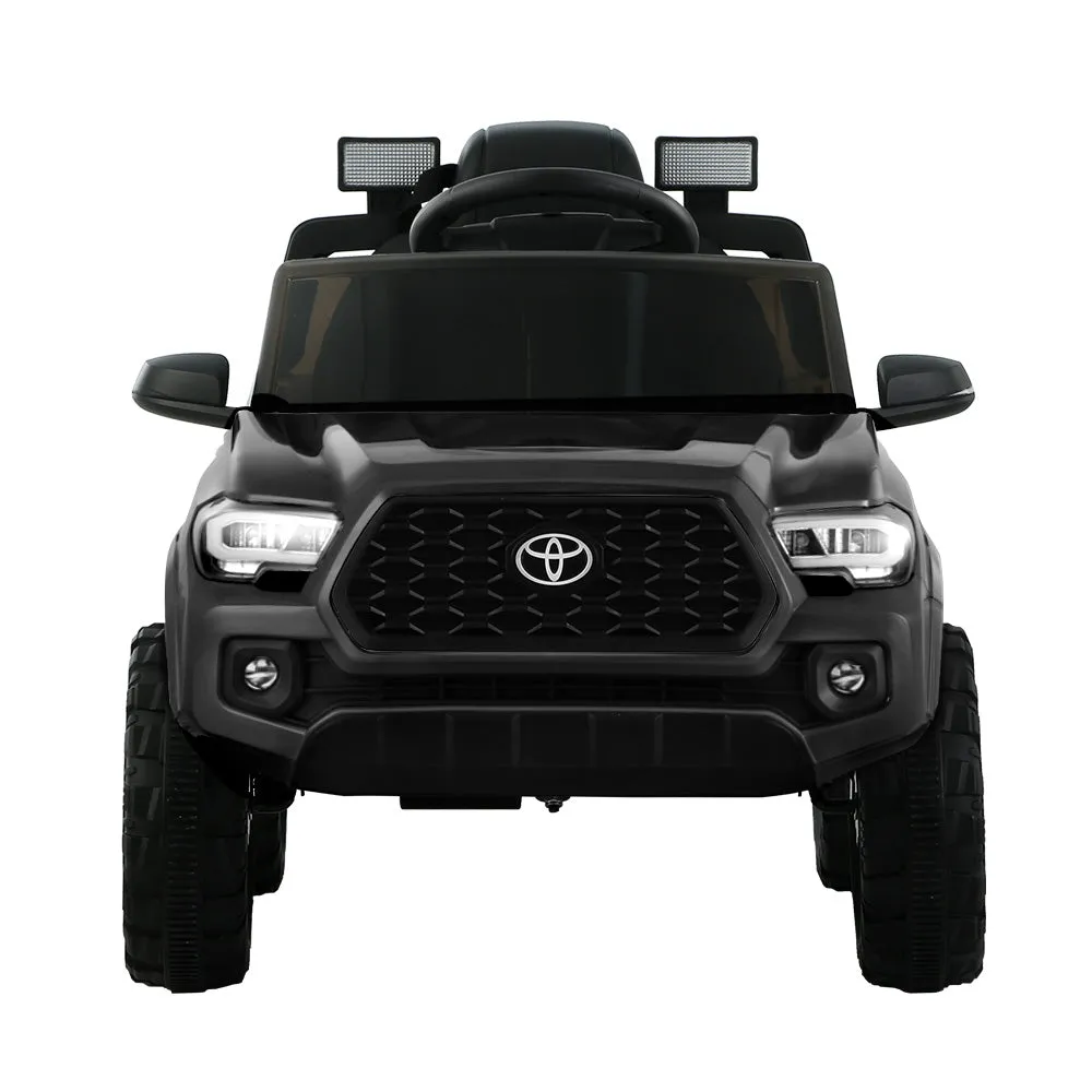 Toyota Ride On Car Kids Electric Toy Cars Tacoma Off Road Jeep 12V Battery - Black