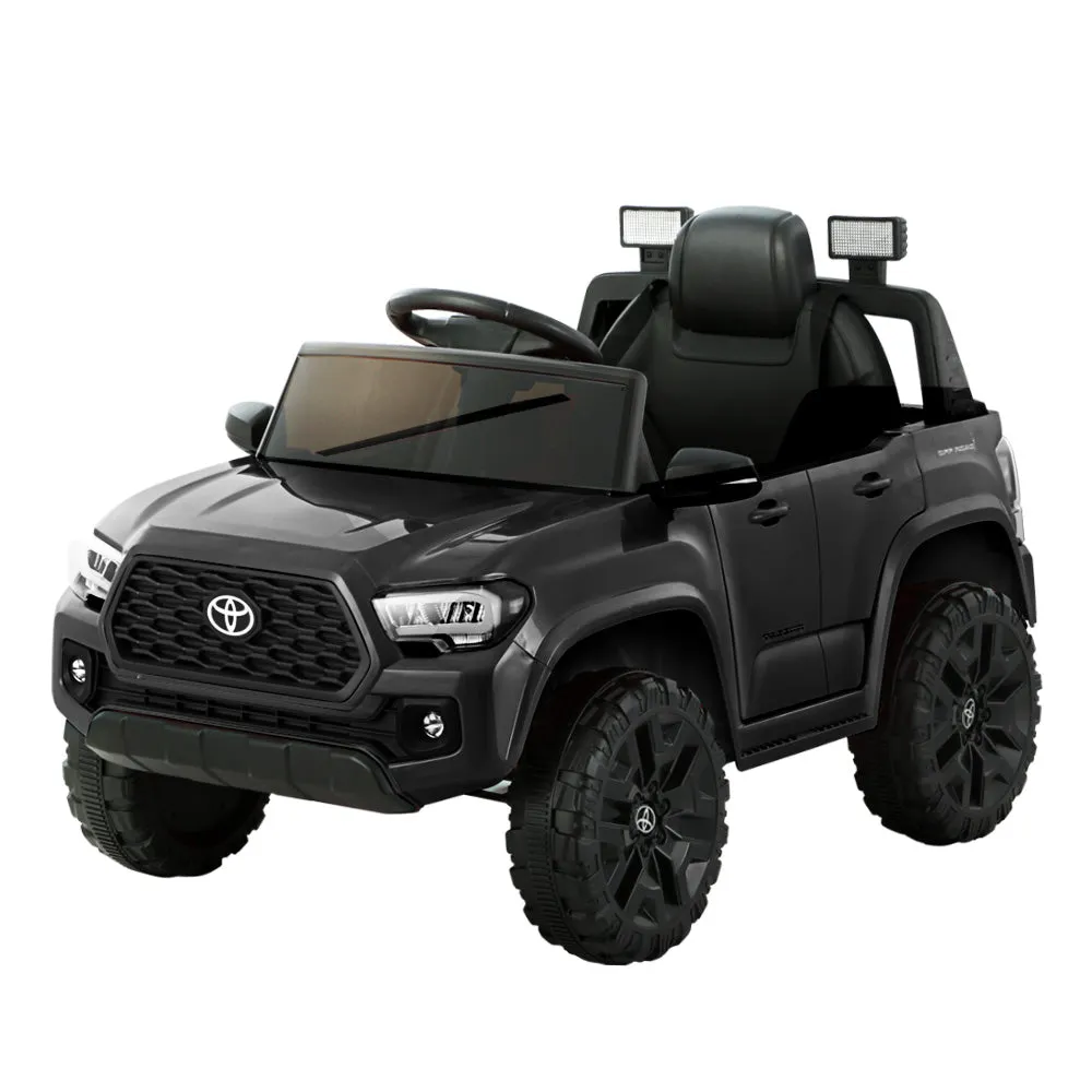 Toyota Ride On Car Kids Electric Toy Cars Tacoma Off Road Jeep 12V Battery - Black