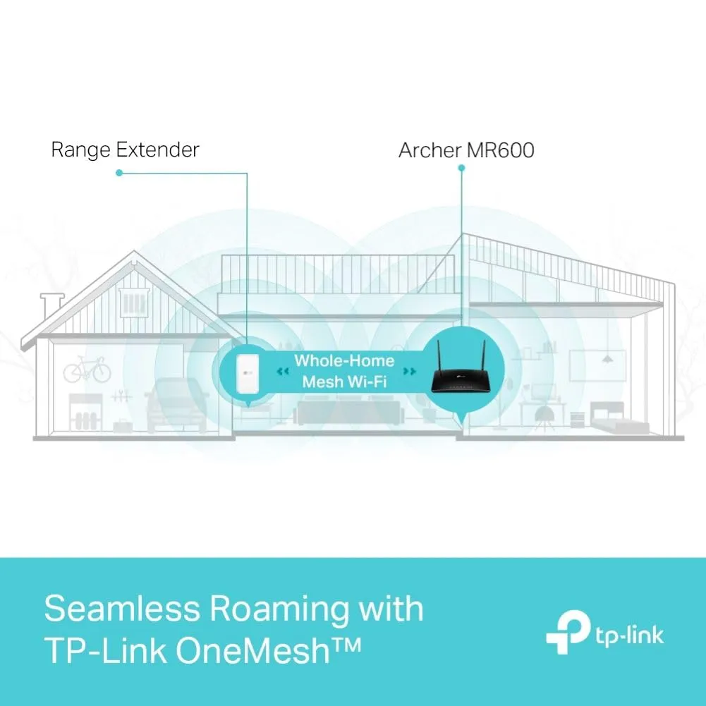 TP-Link Archer MR600 Cat6 AC1200 Dual Band Wireless 4G  LTE Gigabit Router Wi-Fi | SIM Card Plug & Play (Openline), MU-MIMO, WPA3 WIFI Security, TP Link OneMesh & Tether APP Support | Network & Telecommunications Devices | TPLINK