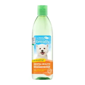 Tropiclean Fresh Breath Dental Health Solution   Skin & Coat Support for Dogs 473ml