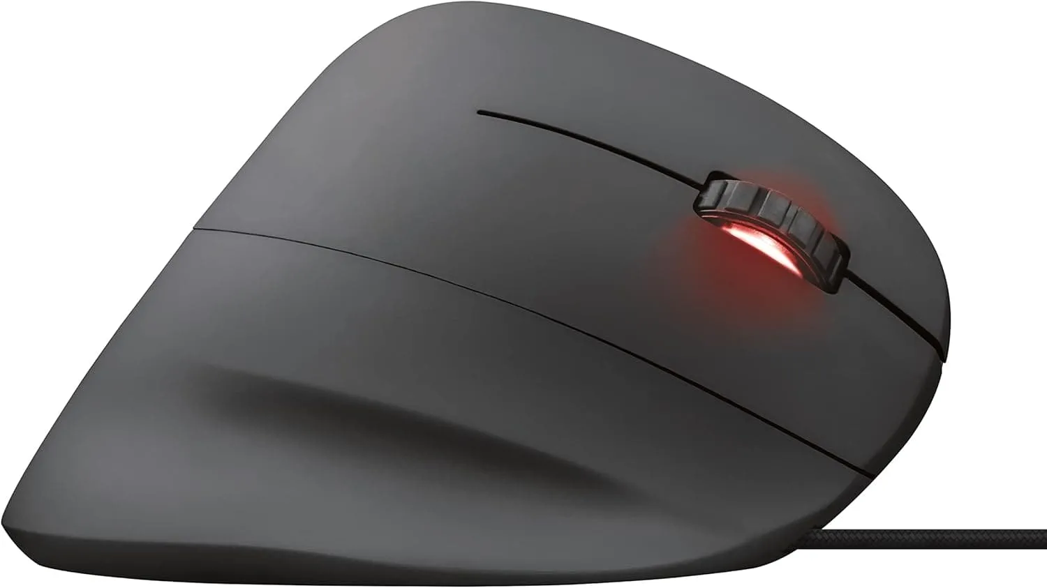 Trust Gaming Mouse GXT 144 Rexx, Vertical Ergonomic Mouse, 250-10,000 DPI, 6 Programmable Buttons, Advanced Software, Adjustable RGB Lighting, USB Computer Mouse for PC, Laptop, Windows, Mac - Black