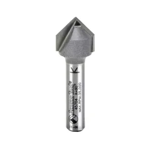 V Groove Router Bit | 90°x 1⁄2 Dia x 1⁄2 x 1⁄4" Shank | 45704 | 738685857045