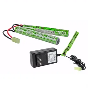 Valken 9.6v 1600mah NiHM Battery & 1A Smart Charger Combo