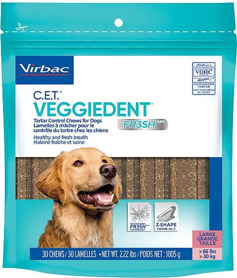 Virbac C.E.T. VeggieDent FR3SH Tartar Control Dog Chews