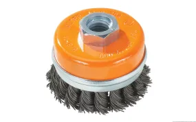 Walter 13G604 6" x .020" x 5/8"-11" Knot-Twisted Cup Brush with Ring