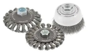 Walter 13W301 3" x 5/8-11" ALLSTEEL™ Crimped Steel Wire Cup Brush