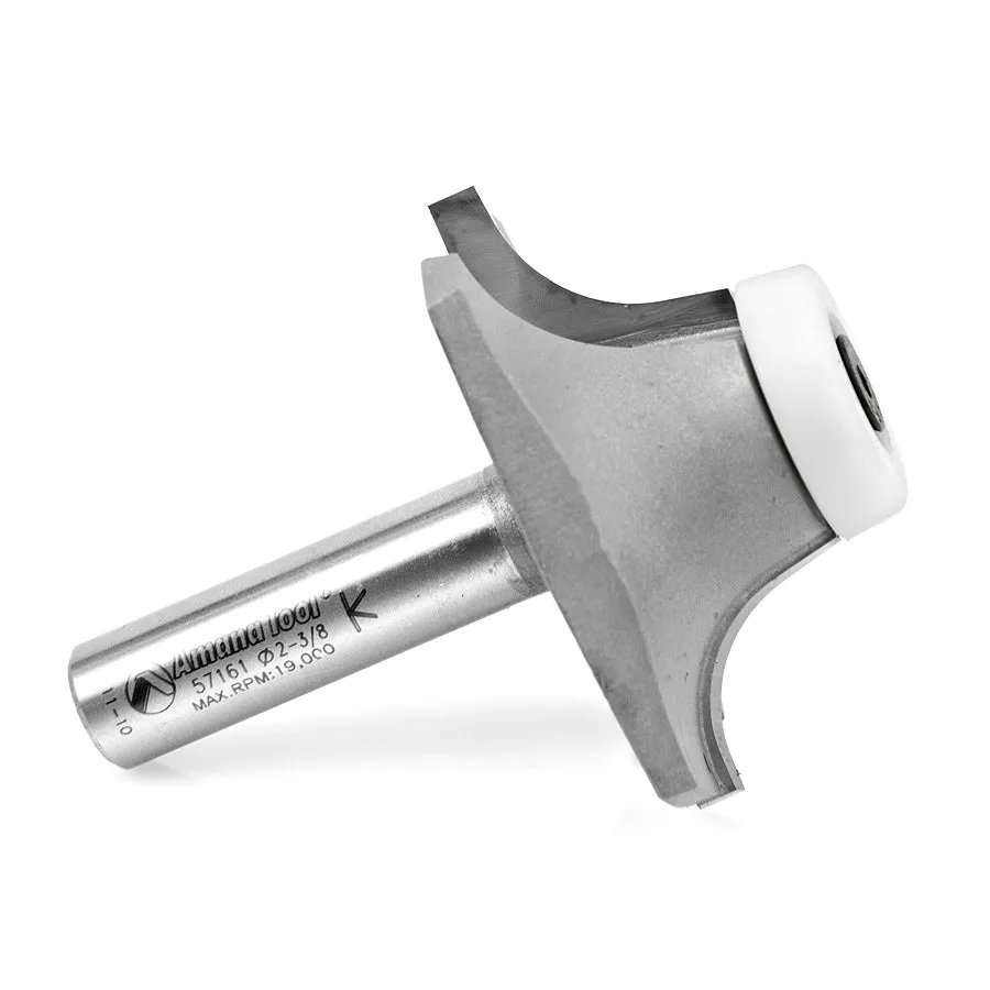 Wilsonart Bowl Roundover Router Bit | 12°x 2 3⁄8 Dia x 7⁄8 x 1⁄2" Shank | 57161 | 738685571613