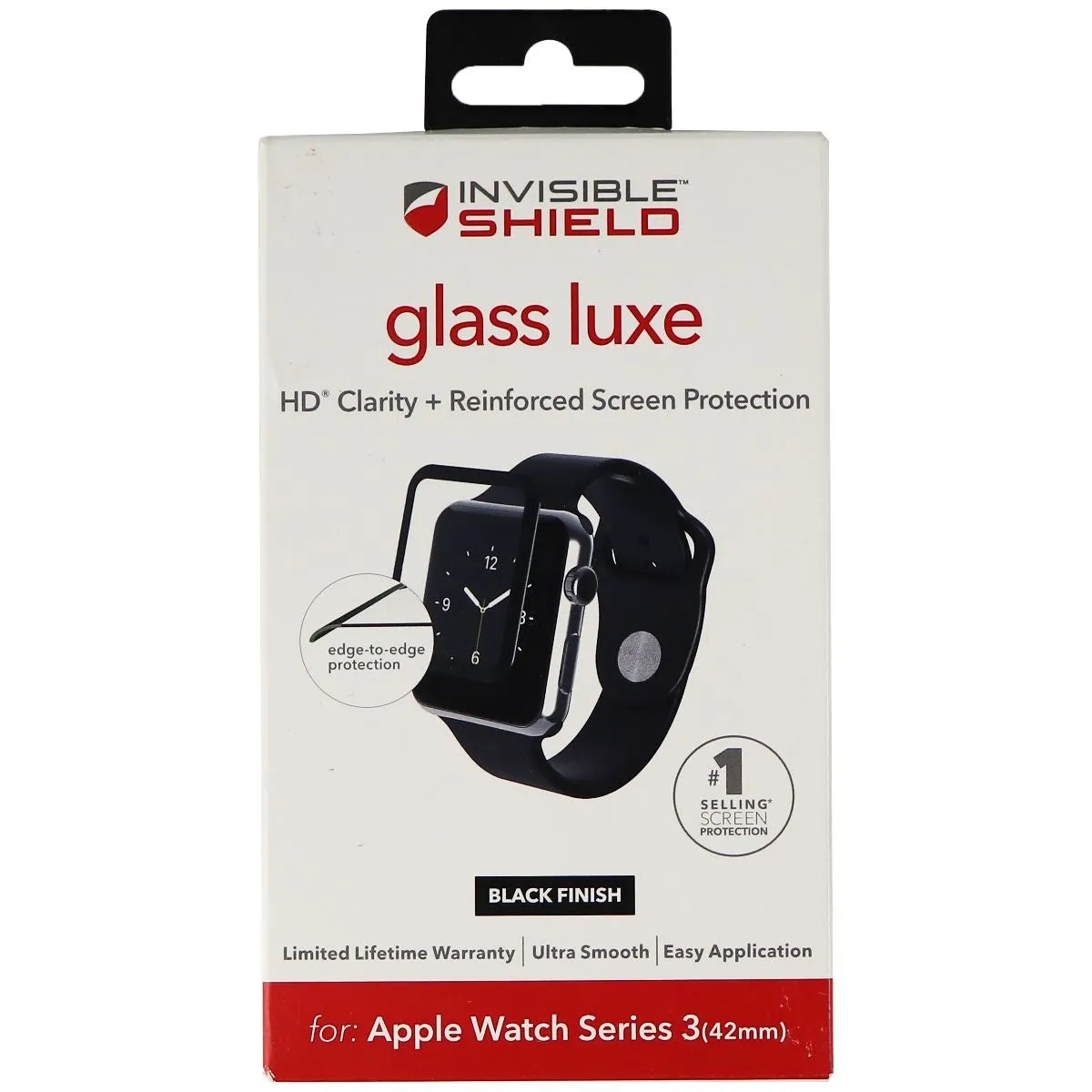 ZAGG InvisibleShield Glass Luxe Screen Protector for Apple Watch Series 3 (42mm)