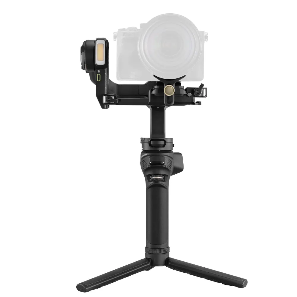 Zhiyun Weebill 3S Camera 3-Axis Handheld Gimbal Stabilizer with Tripod, Built-In Bi-Color LED Fill Light, 11.5 Hours Battery Life, Bluetooth Shutter Control, Quick-Release Module Mount for Landscape & Portrait Shots